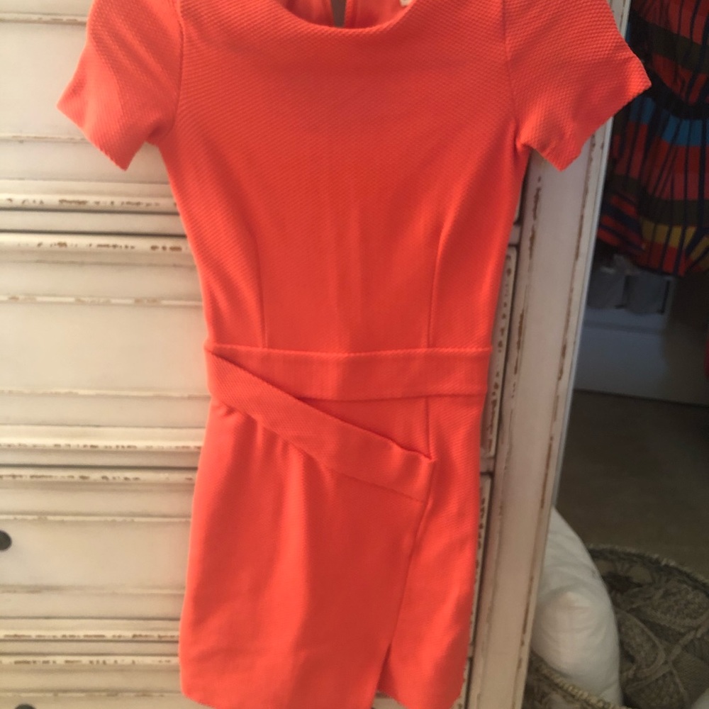 H&M Pink Bodycon Midi Dress